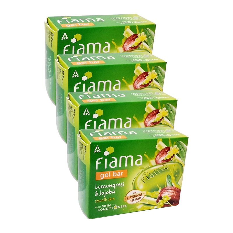 Fiama Body Care Lemongrass And Jojoba Gel Bar -125gm Pack Of 4