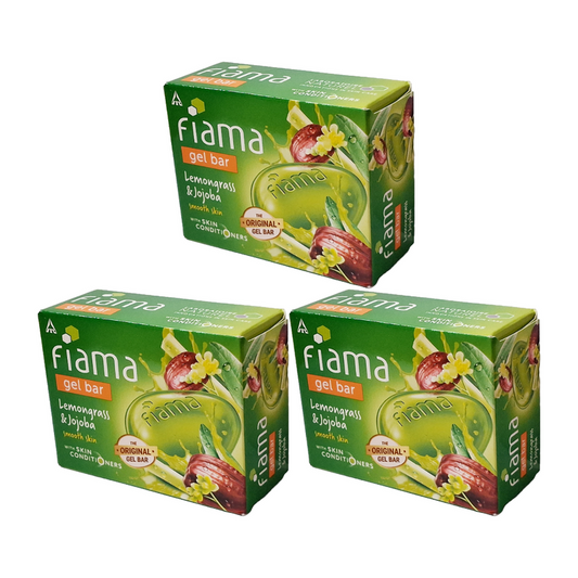 Fiama Smooth Skin Lemongrass And Jojoba Soap (125gm) Pack Of 3