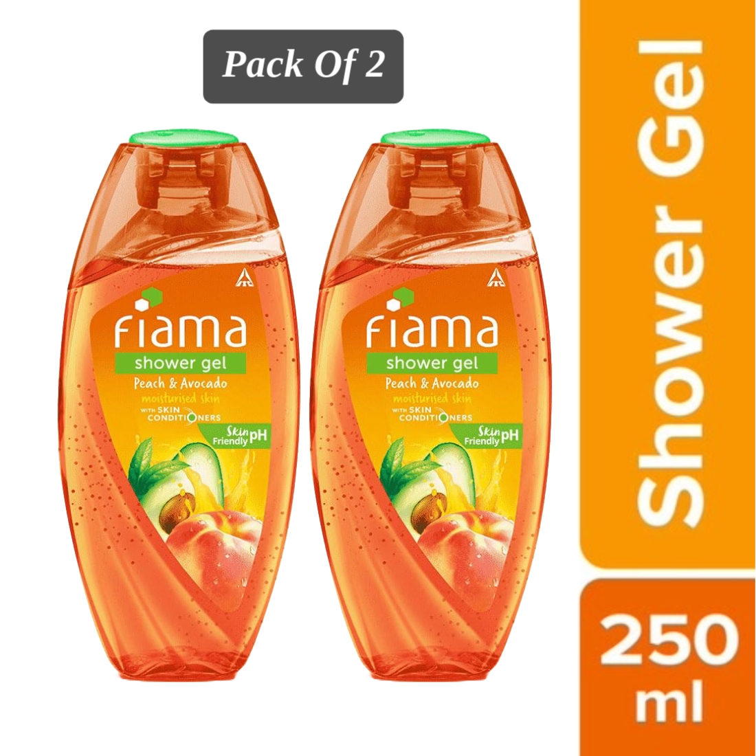 Fiama Peach And Avocado Moisturising Skin Shower Gel -250ml Pack Of 2
