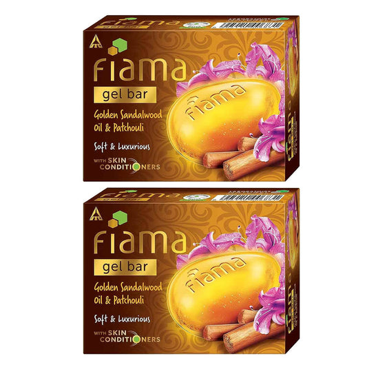 Fiama Gel Bar Golden Sandalwood Oil And Patchouli 125gm Pack Of 2