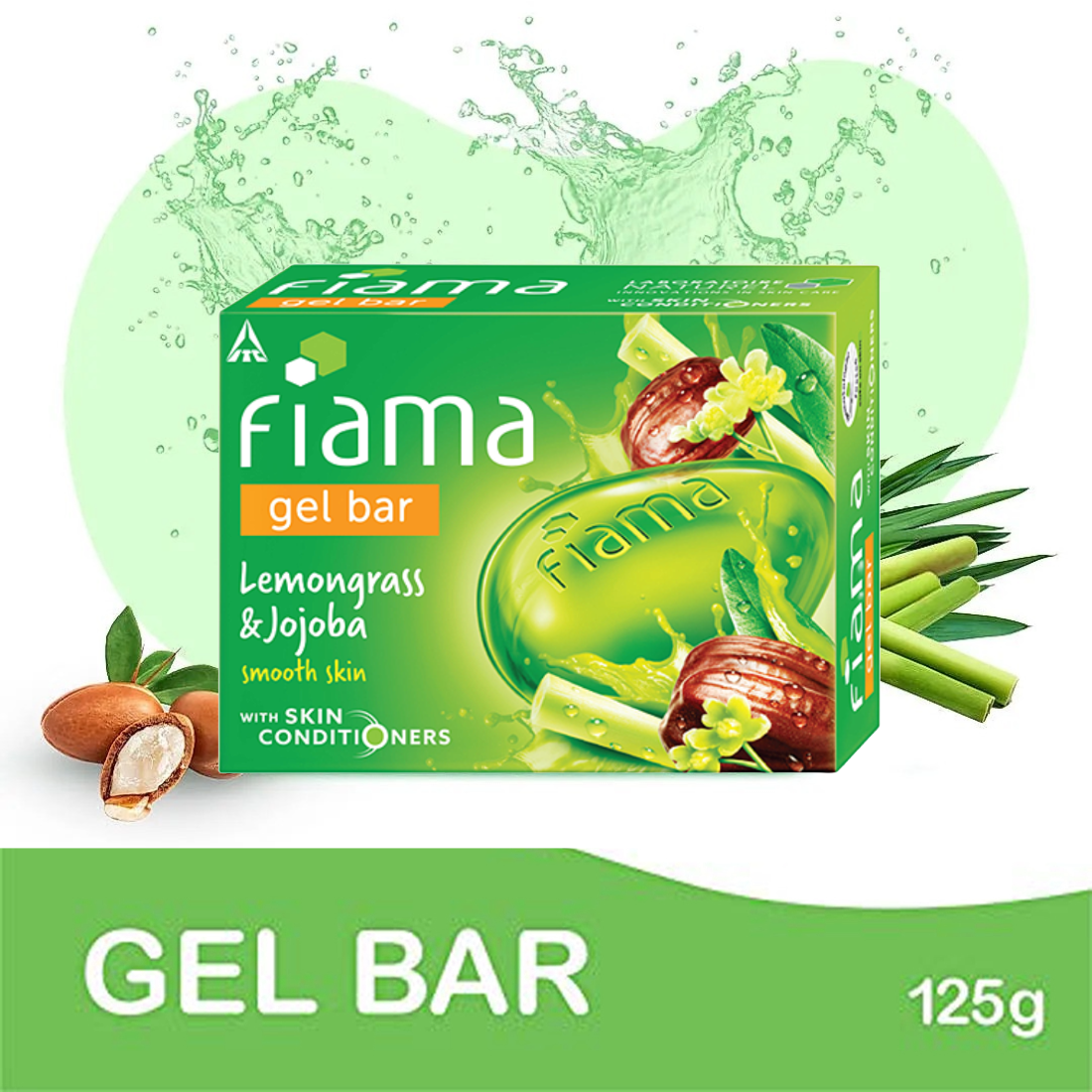 Fiama Soap With Lemongrass And Jojoba Gel Bar -125gm