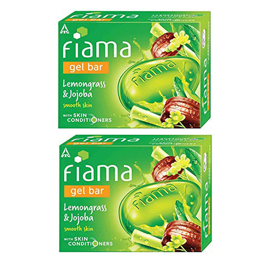 Fiama Gel Bar Lemongrass And Jojoba Smooth Skin 125gm Pack Of 2