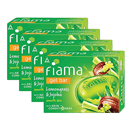 Fiama Gel Bar Lemongrass And Jojoba Smooth Skin 125gm Pack Of 4