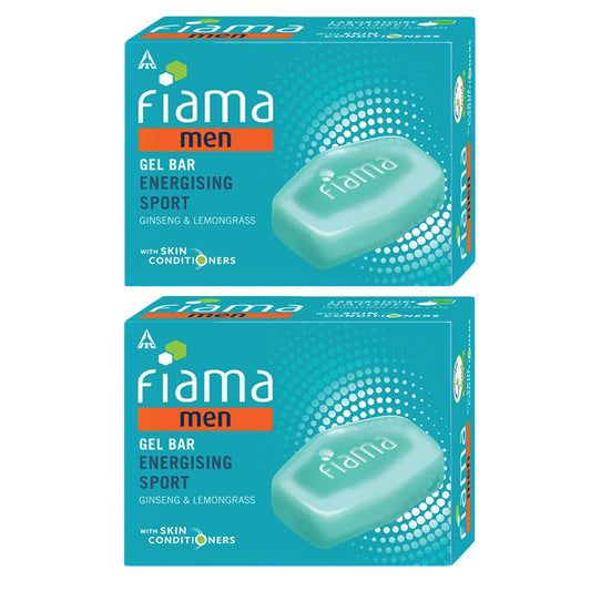 Fiama Men Gel Bar Energising Sport 125gm Pack Of 2