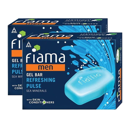 Fiama Men Gel Bar Refreshing Pulse 125gm Pack Of 2