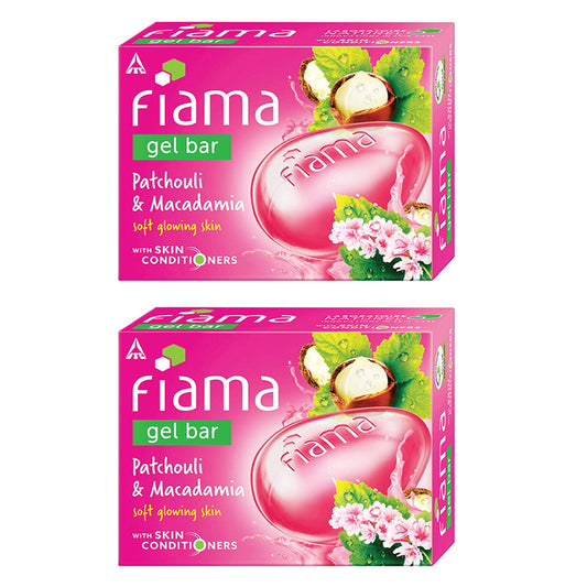 Fiama Gel Bar Patchouli And Macadamia Soft Glowing Skin 125gm Pack Of 2