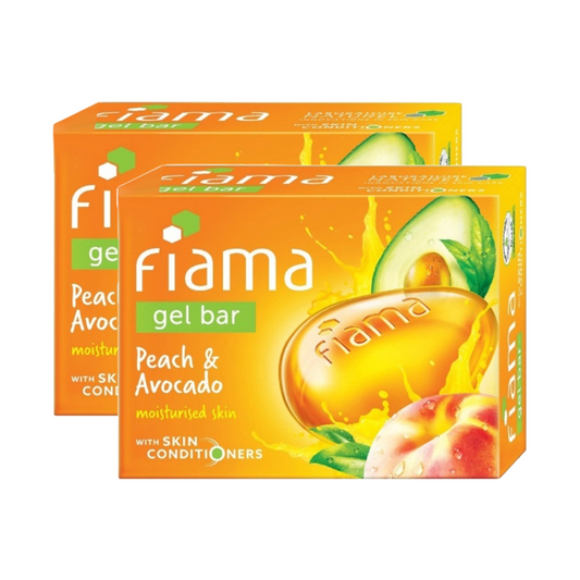 Fiama Gel Bar Peach And Avocado Moisturised Skin 125gm Pack Of 2