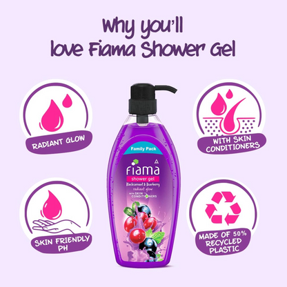 Fiama Shower Gel Blackcurrant And Bearberry Radiant Glow 500ml