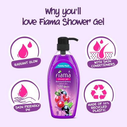 Fiama Blackcurrant And Bearberry Shower Gel 895ml
