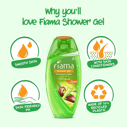 Fiama Shower Gel Lemongrass And Jojoba Smooth Skin 250ml
