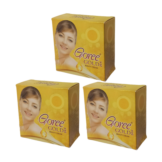 Goree 24K Gold Fairness Cream 30gm Pack Of 3