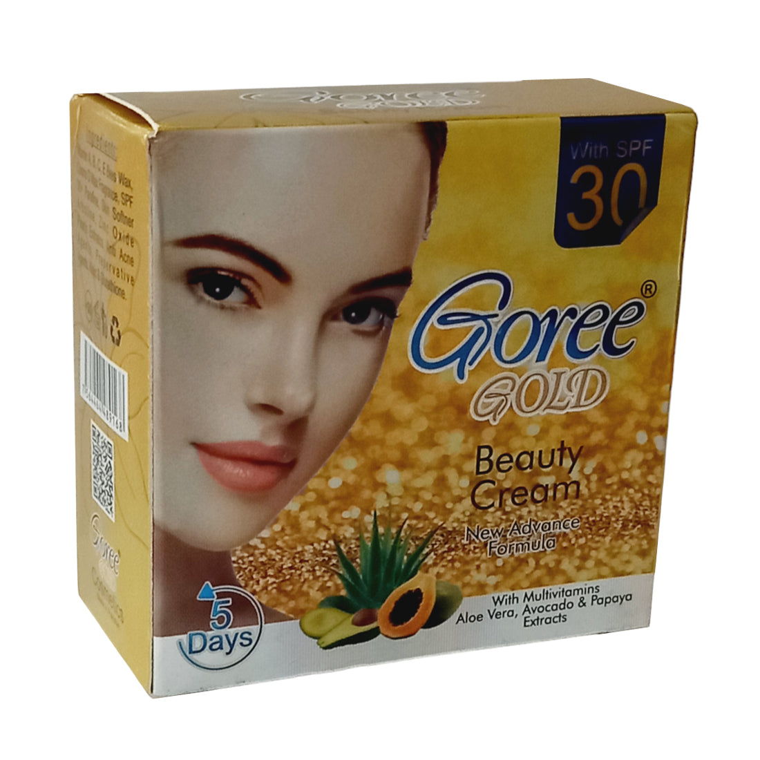 Goree Gold Cream With AloeVera Avocado Papaya Extract 30gm