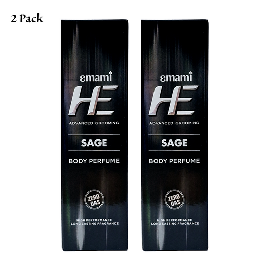 He Sage Body Advanced Grooming Perfume -120ml Pack Of 2
