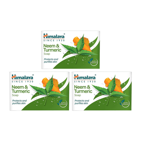 Himalaya Neem And Turmeric Protects And Purifies Skin Soap 125gm Pack Of 3