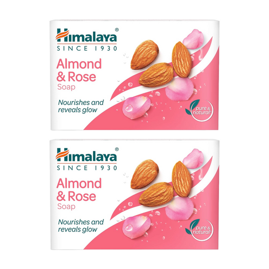 Himalaya Almond And Rose Nourishes And Reveals Glow Soap 125gm Pack Of 2