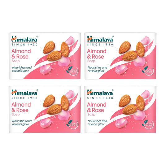 Himalaya Almond And Rose Nourishes And Reveals Glow Soap 125gm Pack Of 4