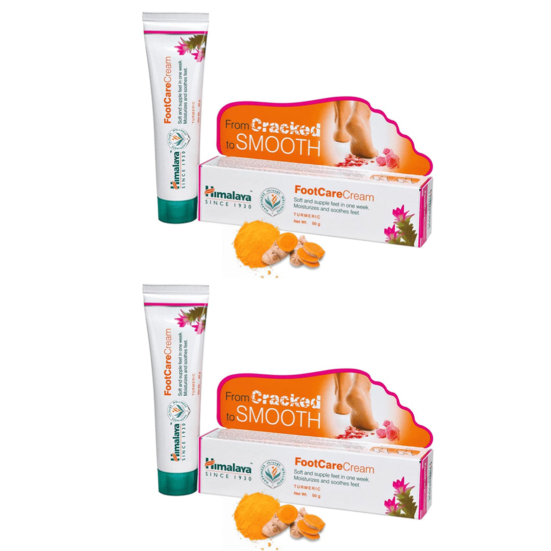 Himalaya Foot Care Cream Turmeric 50gm Pack Of 2