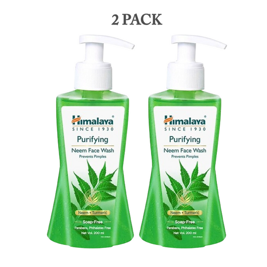 Himalaya Purifying Neem Face Wash Prevents Pimples 200ml Pack Of 2