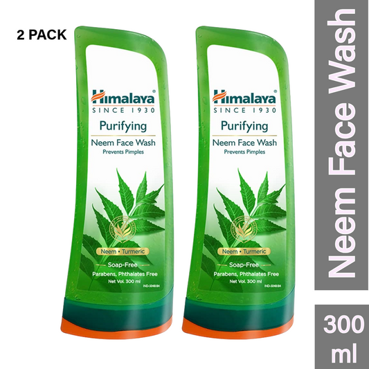 Himalaya Neem And Turmeric Purifying Face Wash 300ml Pack Of 2