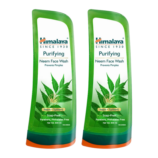 Himalaya Purifying Neem Face Wash Prevents Pimples 300ml Pack Of 2