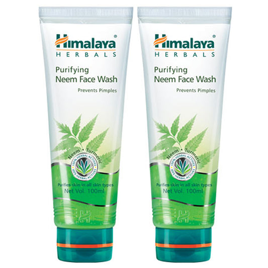 Himalaya Purifying Neem Face Wash Prevents Pimples 100ml Pack Of 2