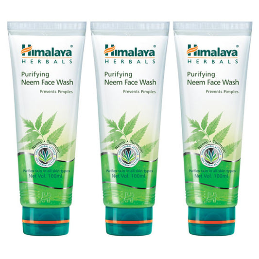 Himalaya Purifying Neem Face Wash Prevents Pimples 100ml Pack Of 3