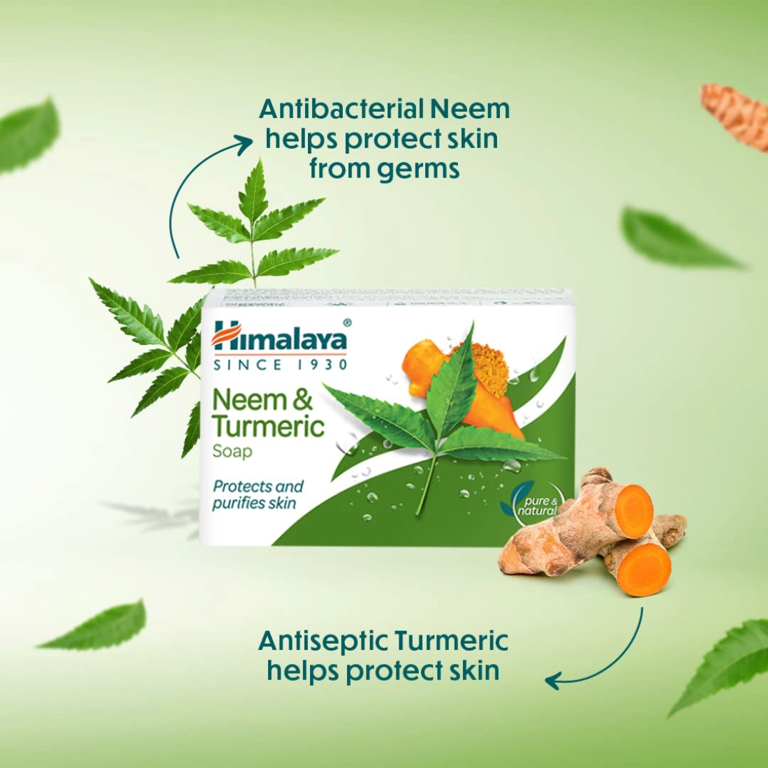 Himalaya Since 1930 Neem And Turmeric Soap 125gm Pack Of 2