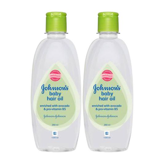 Johnsons Baby Hair Oil Enriched With Avocado And Pro Vitamin B5 200ml Pack Of 2
