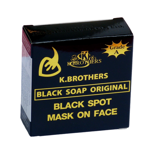 K Brothers Black Soap Original Black Spot Mask On Face 50gm