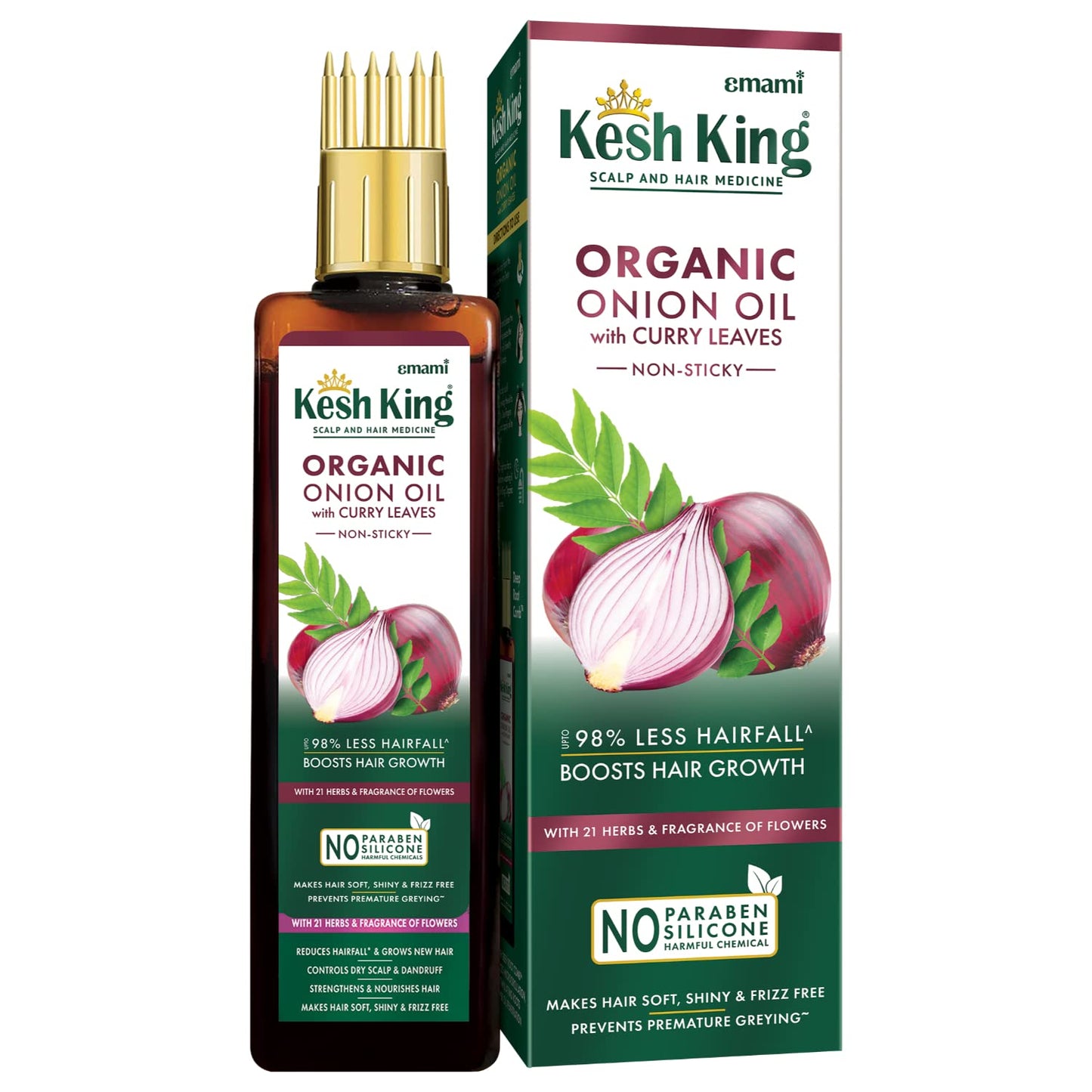 Emami Kesh King Organic Onion Oil Non Sticky 100ml