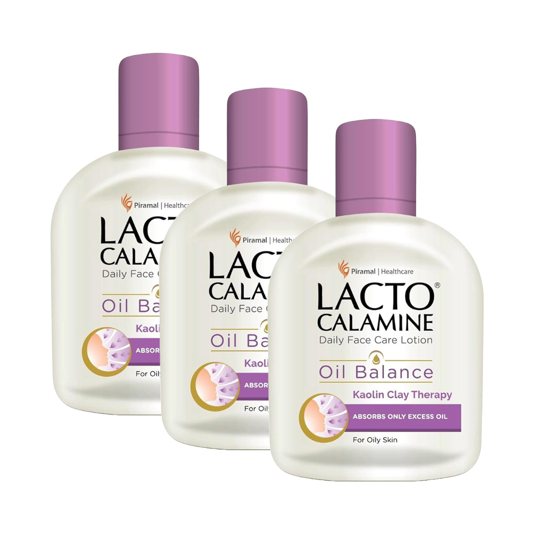 Lacto Calamine Kaolin Clay Face Lotion For Oily Skin 120ml Pack Of 3