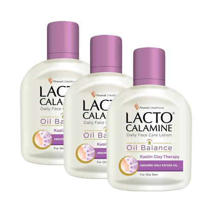 Lacto Calamine Kaolin Clay Face Lotion For Oily Skin 120ml Pack Of 3