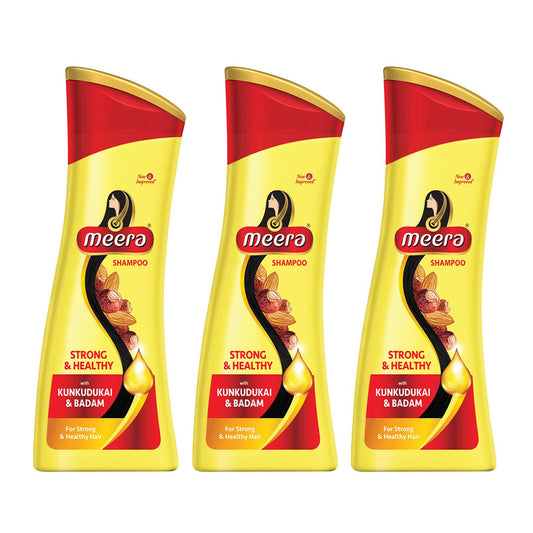 Meera Strong & Healthy Shampoo 180ml Pack Of 3