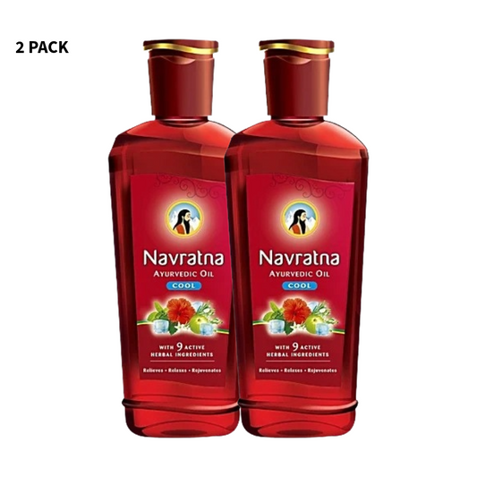Navratna Ayurvedic Oil Cool With 9 Active Herbal Ingredients 45ml Pack Of 2