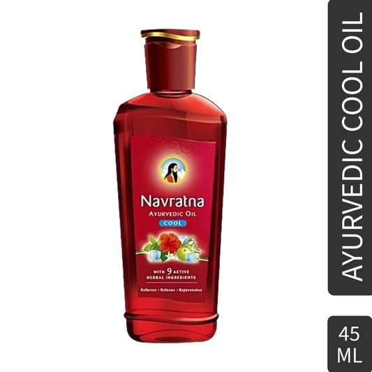 Navratna 9 Active Herbal Ayurvedic Cool Hair Oil 45ml