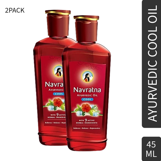 Navratna 9 Active Herbal Ayurvedic Cool Hair Oil 45ml Pack Of 2