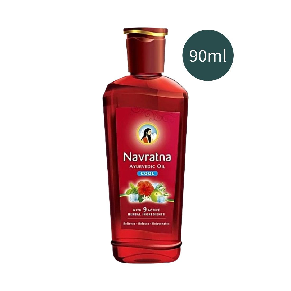 Cool Ayurvedic Navratna Hair Oil 90ml