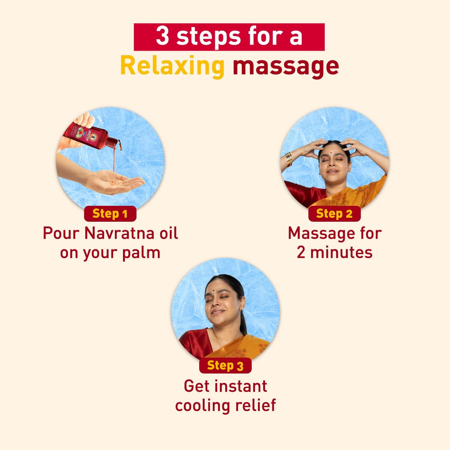 Navratna Cool Ayurvedic Hair Oil For Relieves Relaxes Rejuventes 600ml