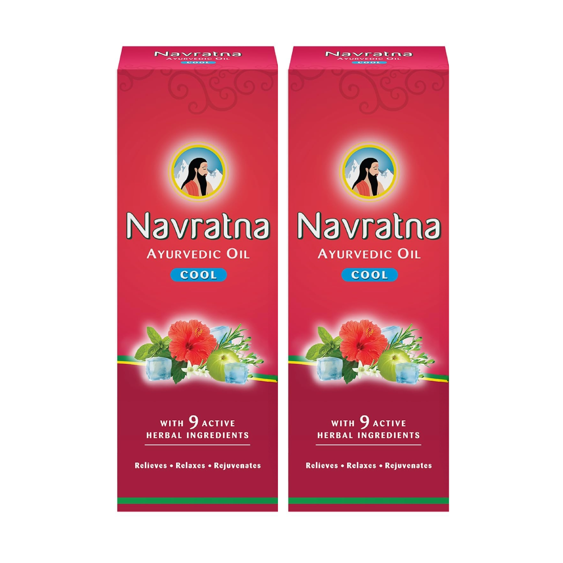 Navratna Ayurvedic Cool Hair Oil 90ml Pack Of 2