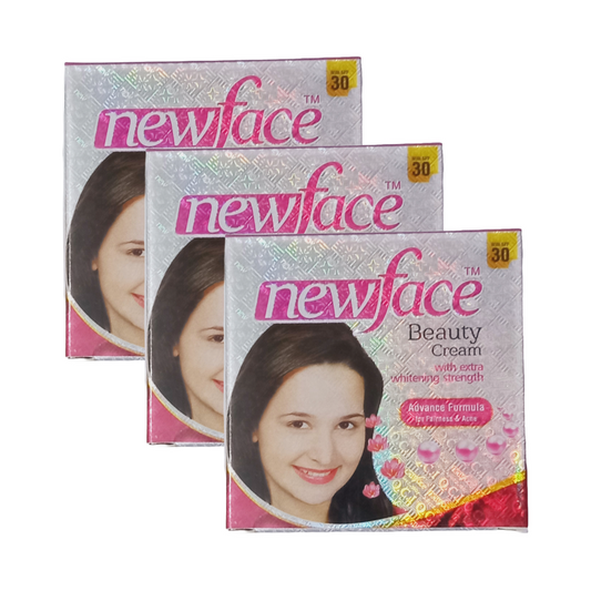 New Face Beauty Cream SPF30 With Extra Whitening Strength 30gm Pack Of 3