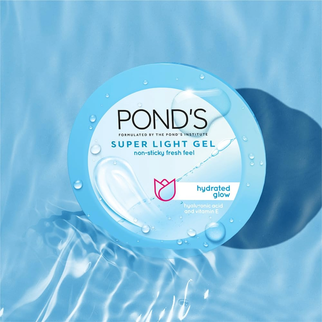 Ponds Super Light Gel Non Sticky Fresh Feel Hydrated Glow 200ml