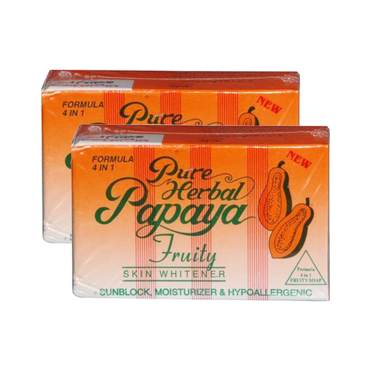 Pure Herbal Fruity Papaya Soap 135gm Pack Of 2