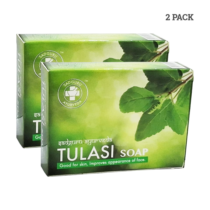 Sadguru Tulasi Soap For Improves Good Skin And Face 75gm Pack Of 2