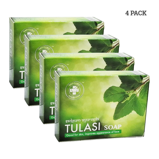 Sadguru Tulasi Soap For Improves Good Skin And Face 75gm Pack Of 4