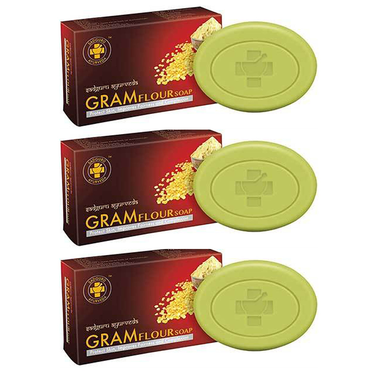 Sadguru Ayurveda Gram Flour Soap 75gm Pack Of 3