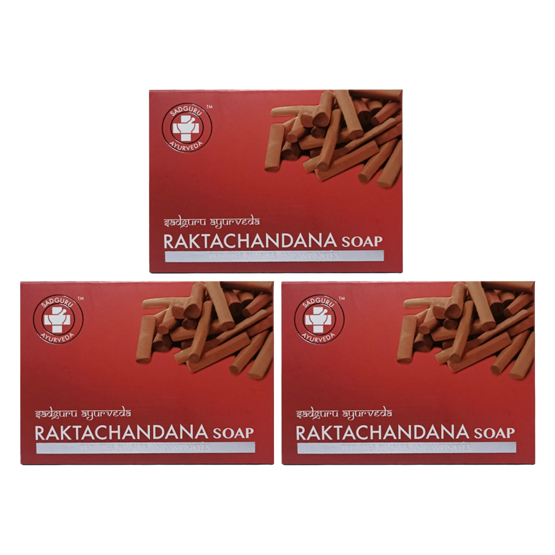 Sadguru Ayurveda Raktachandana Soap 75gm Pack Of 3