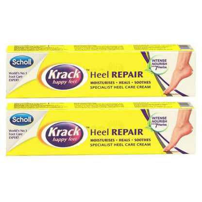 Scholl Krack Happy Feet Heel Repair Cream 25gm Pack Of 2