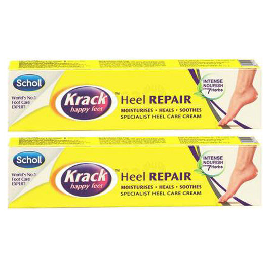 Scholl Krack Happy Feet Heel Repair Cream 25gm Pack Of 2