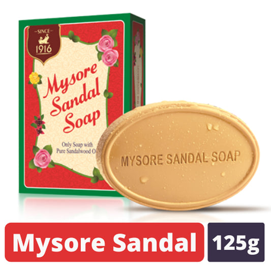 Mysore Sandal Soap Pure Sandalwood Oil 125gm