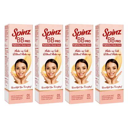 Spinz BB Pro Soft And Smooth Brightening And Beauty Cream 29gm Pack Of 4
